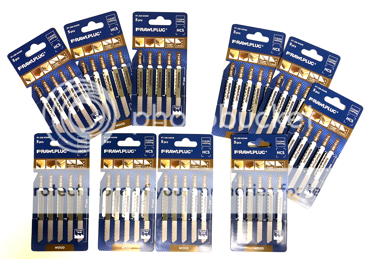 Faithfull JBT101BR Jigsaw Blades Wood Laminate Pack of 5