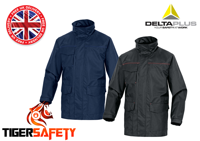 Delta Plus Panoply Hedmark Navy Blue Mens Waterproof Jacket Coat Work Coat Parka
